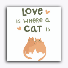 Love is where a cat is