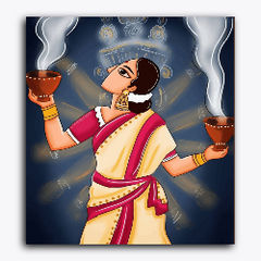 Dhunuchi Dance by Lady