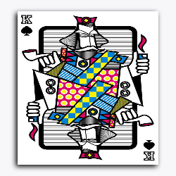 Playing Cards Modern King - Raja Rani Collection