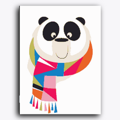 Panda with scarf