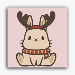 Reindeer in Cozy Christmas