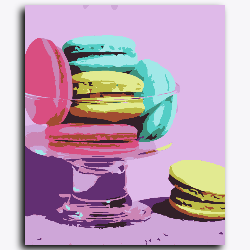 Macaroons Pop art