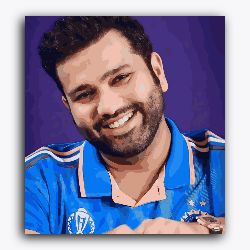 Rohit Sharma-Smiling-Cricketer-T20 World Cup Collection