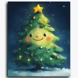 Smiling Christmas Tree