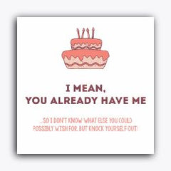 You have me
