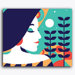 Abstract White Woman