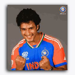 Shivam Dube Celebrating-Cricketer-T20 World Cup Collection