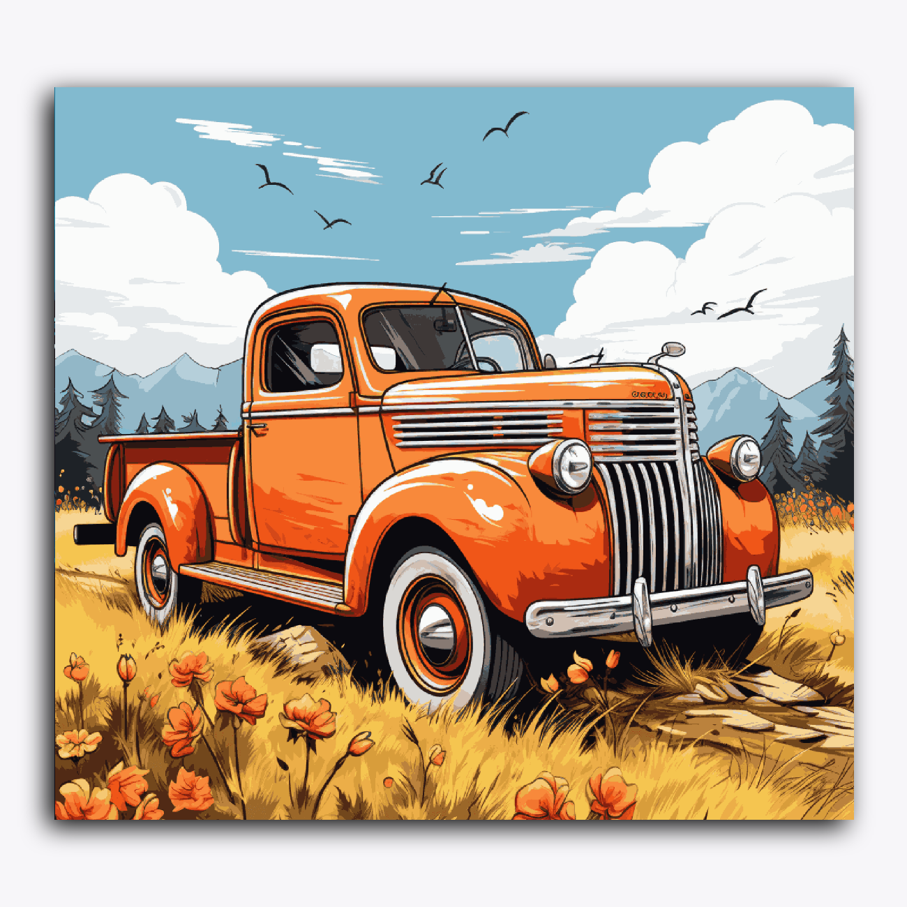 Retro Pickup Truck