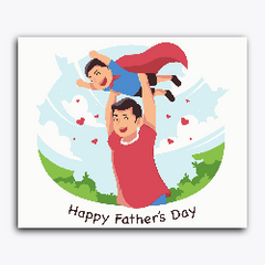 Father's Day- Superman Son with Father