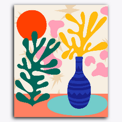 Colourful Abstract Pot