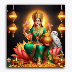 Lakshmi Maa with Owl