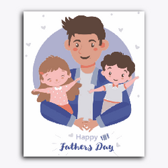 Father's Day- Father Son and Daughter