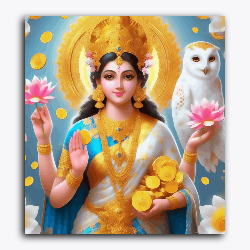 Goddess Lakshmi with Owl