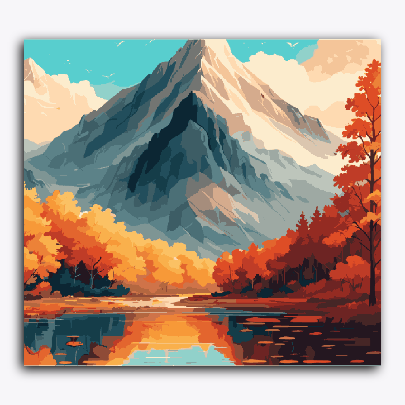Lake and Mountain