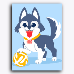Pet playing with Ball