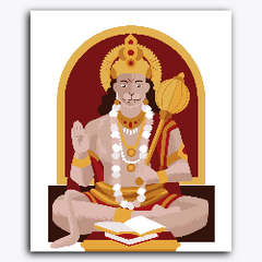 Lord Hanuman Reading