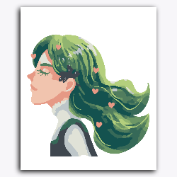 Lady with Green Hair