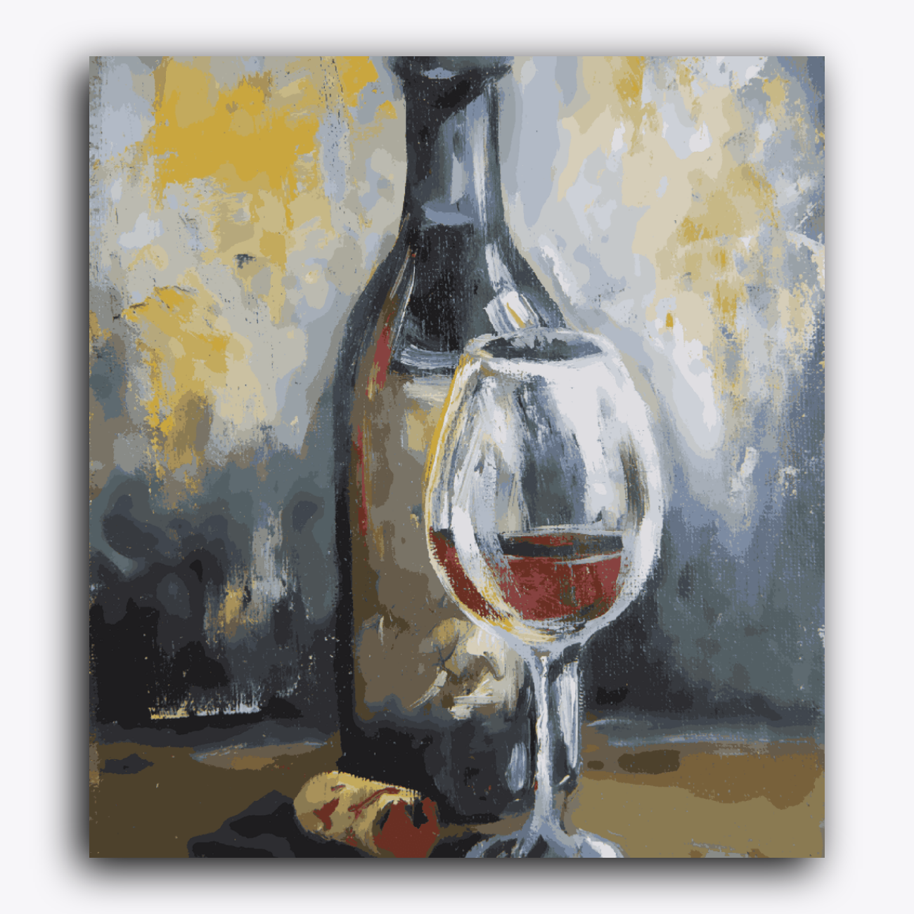 Bottle & Wine Rough