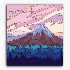 Abstract Mountain Lavender
