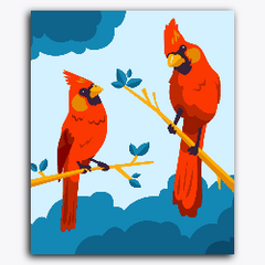 Red Robbin Birds