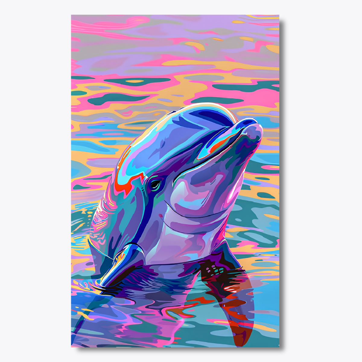 Vibrant Dolphin Dot by Number Kit