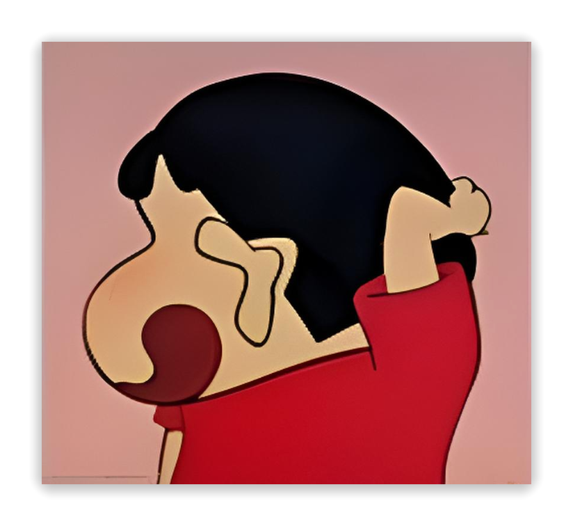 The Cheeky Silhouette - Shinchan
