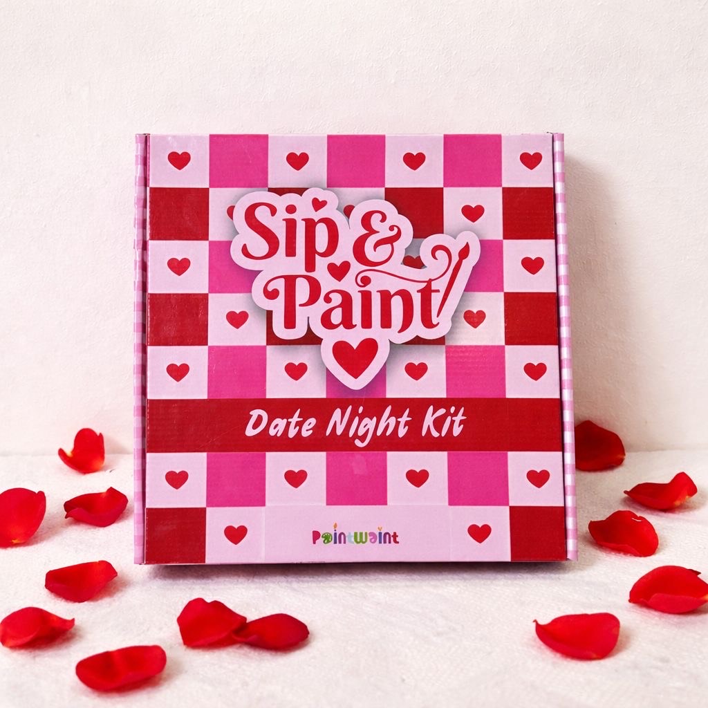 "Sip & Paint" Date Night Kit- Love Hamper- Valentine Hamper