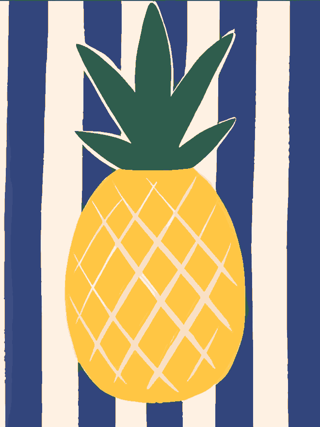Nautical Blue Tropical Crown