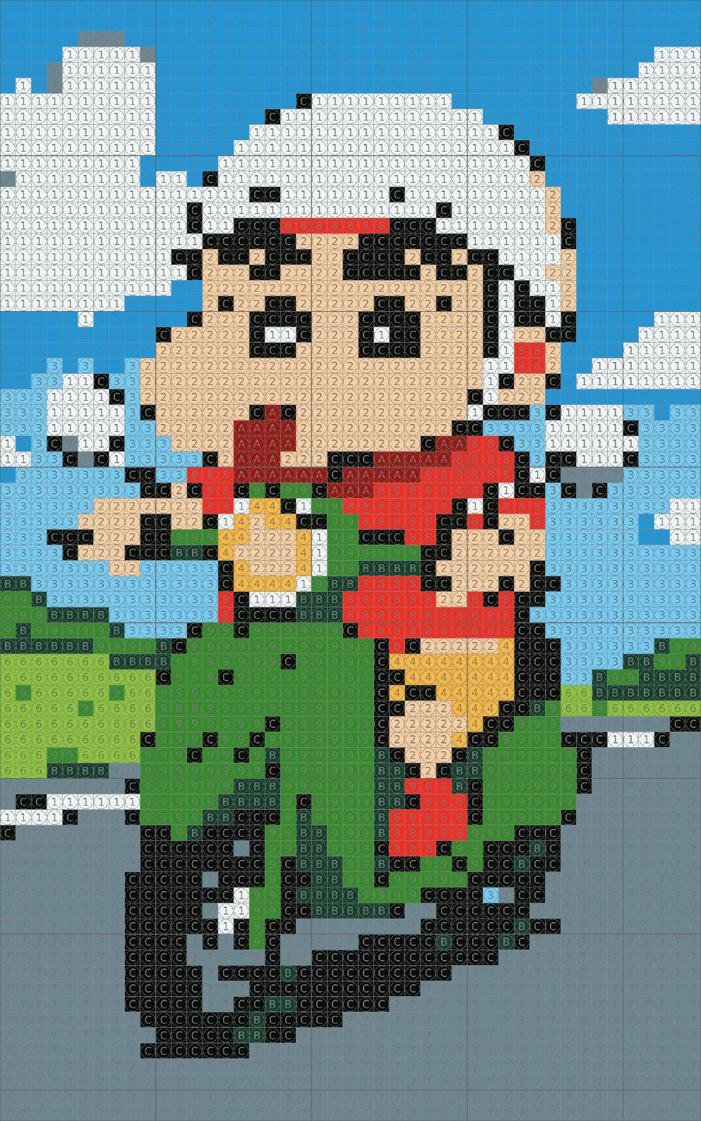 Sinchan on Scooter Dot by Number Kit