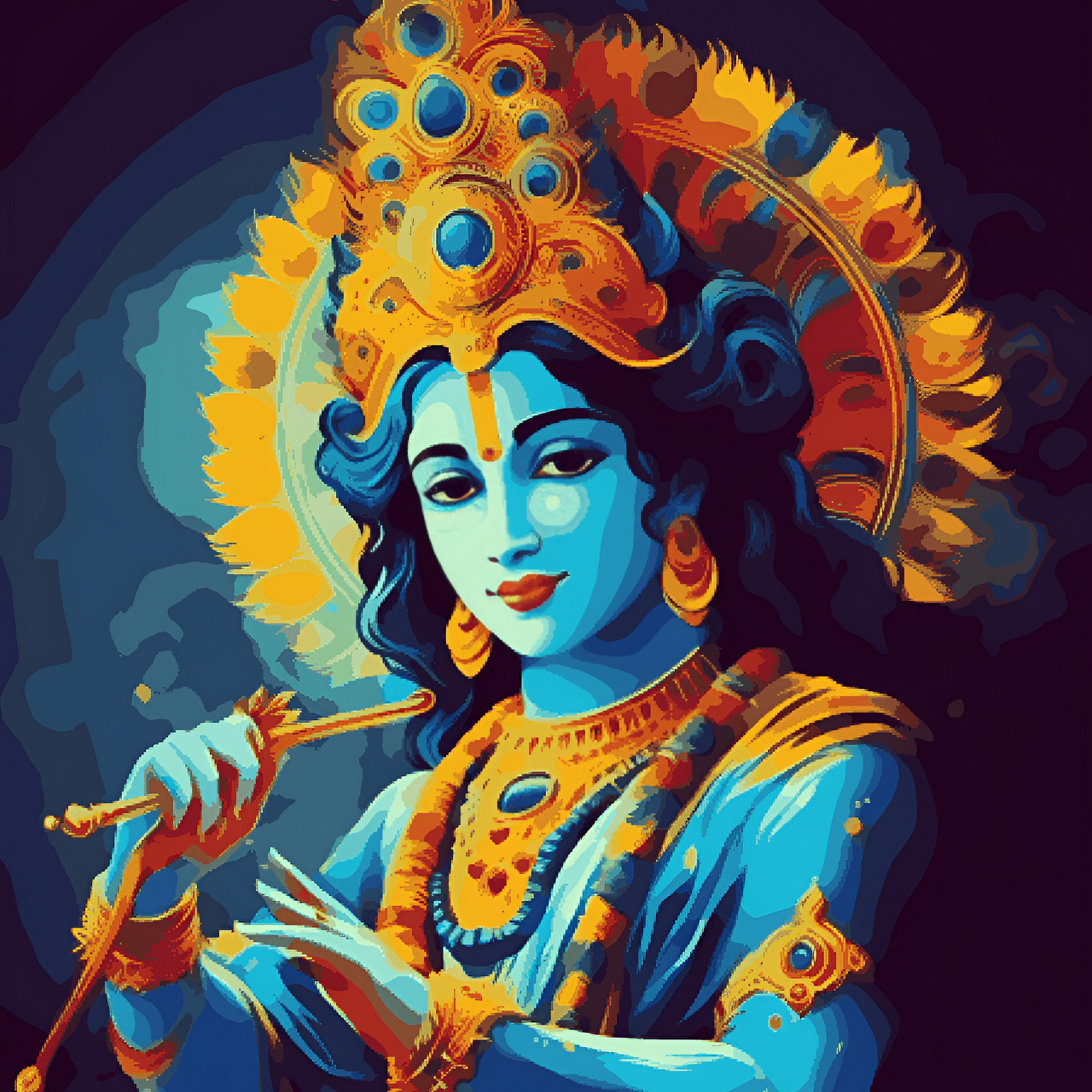Krishna with flute