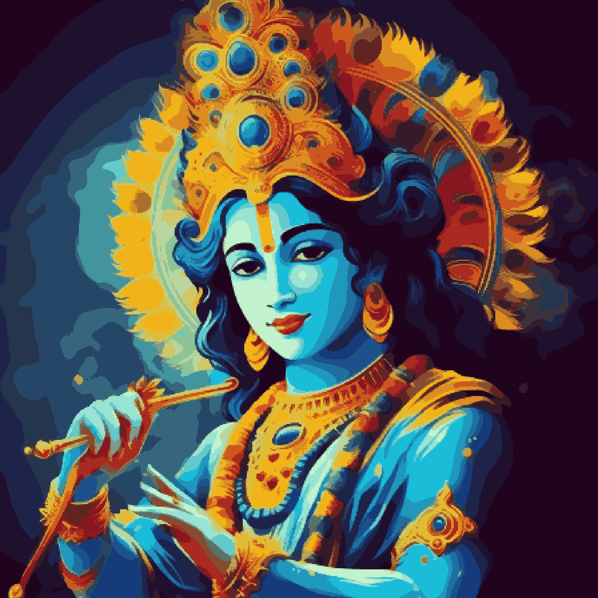 Krishna with flute