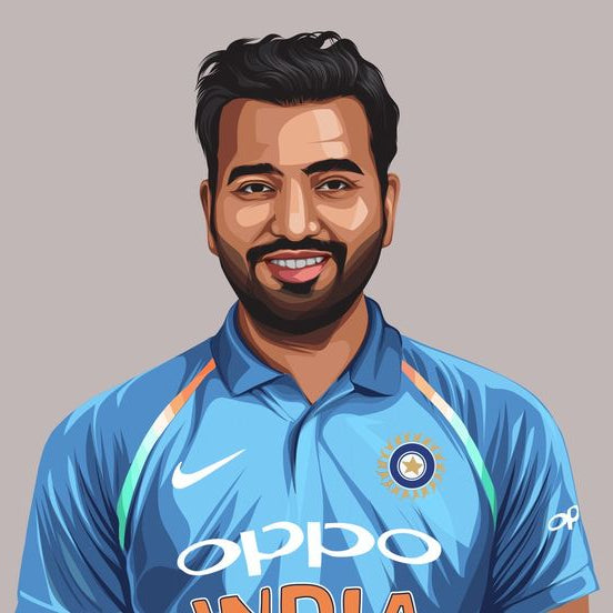Rohit Sharma-Hitman-Captain-Cricketer-T20 World Cup Collection
