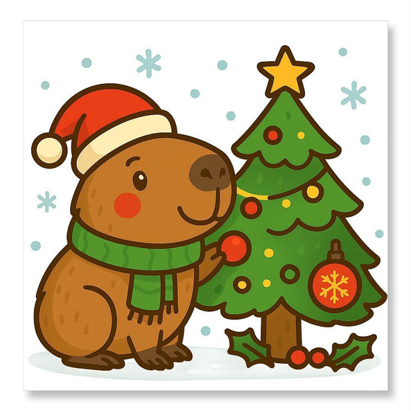Cute Capybara - Christmas