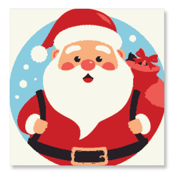 Santa with Gift Sack - Christmas