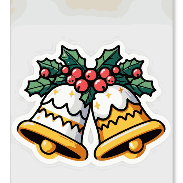 Christmas Bells with Holy and Berries