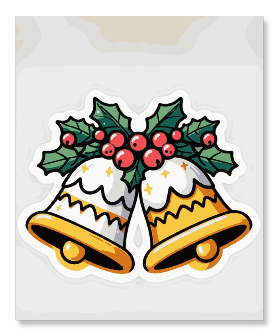 Christmas Bells with Holy and Berries