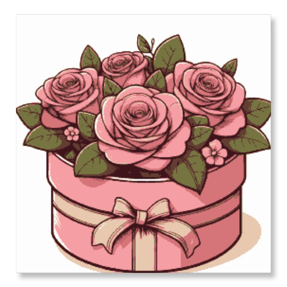 Bouquet of Pink Roses - Valentine Special