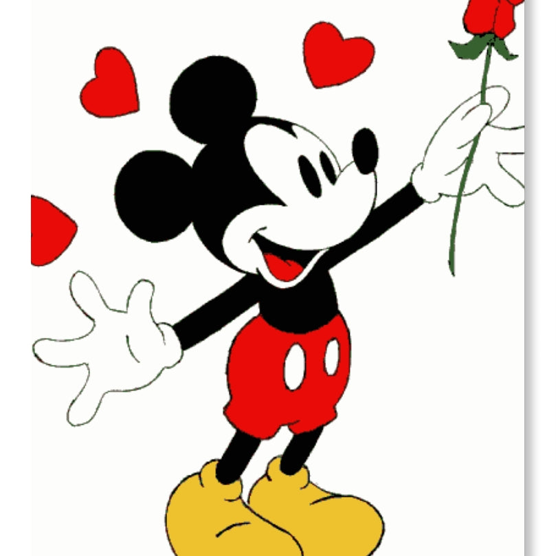 Mickey With Rose - Valentine Special