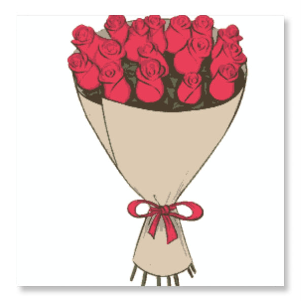 Bouquet of Closed Roses - Valentine Rose Day
