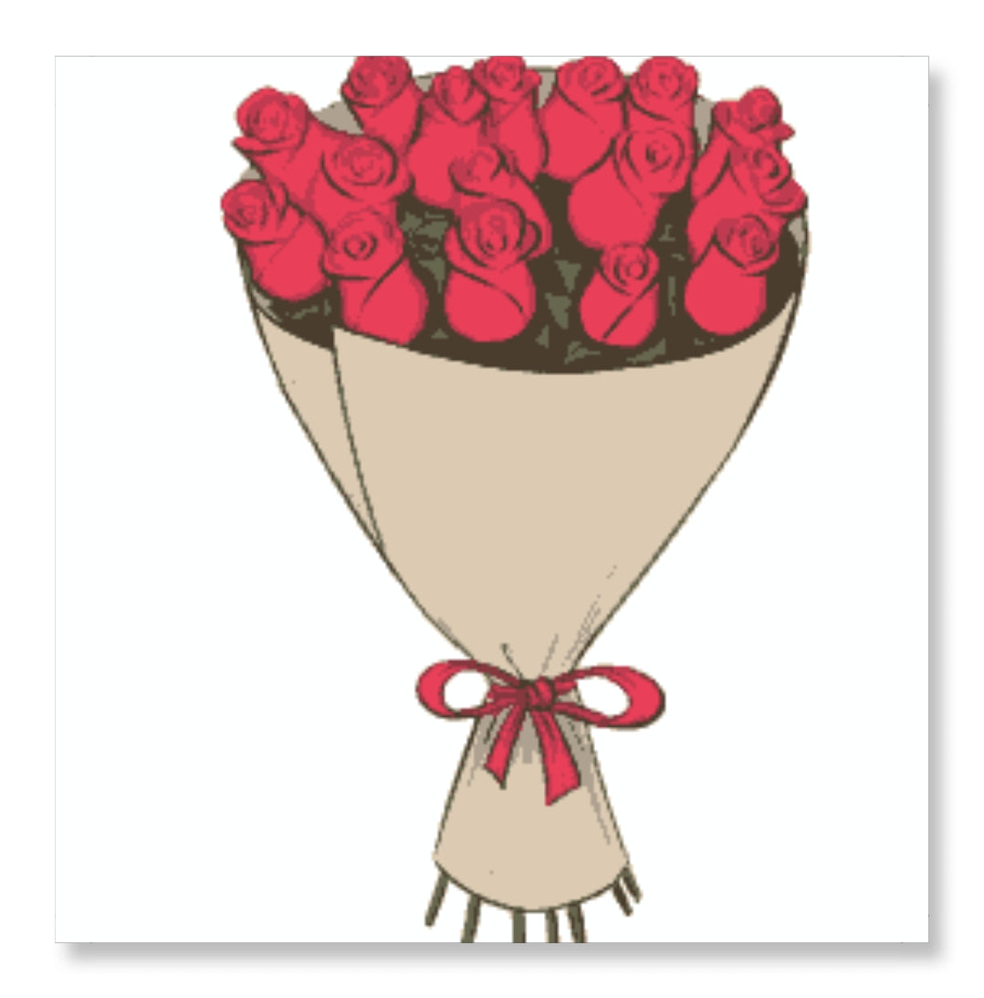 Bouquet of Closed Roses - Valentine Rose Day