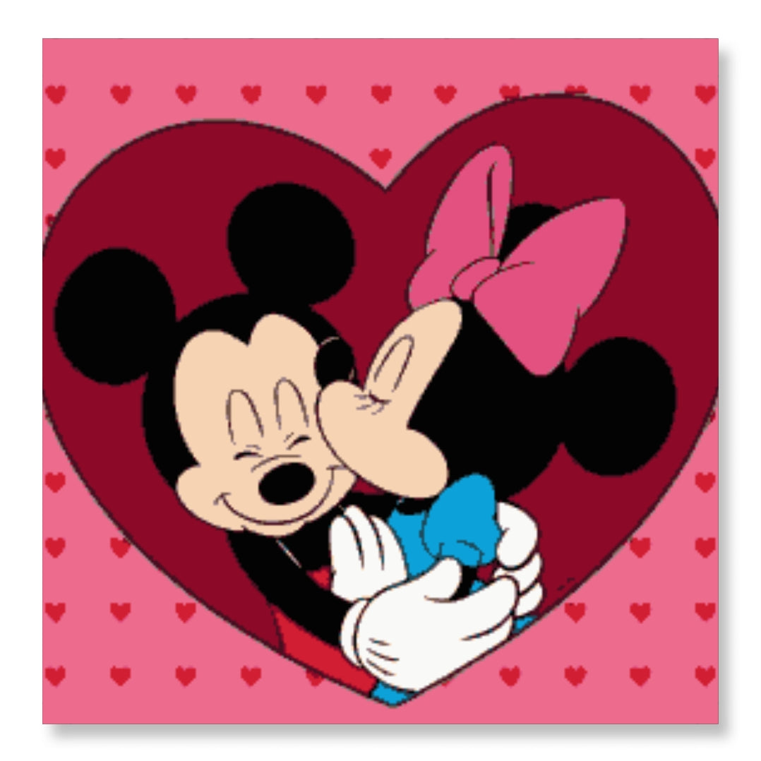 Minnie Kissing Mickey - Valentine Special