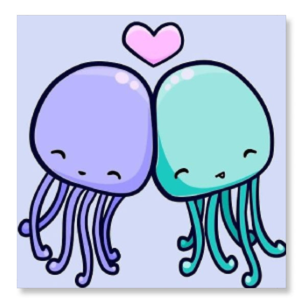 Cute Octopus In Love - Valentine Special