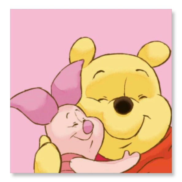 Pooh and Piglet Hug - Valentine Special