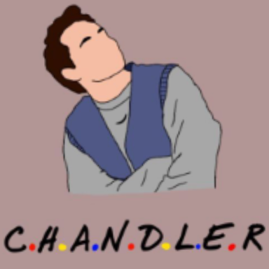 Chandler's Sarcasm Pose -Friends