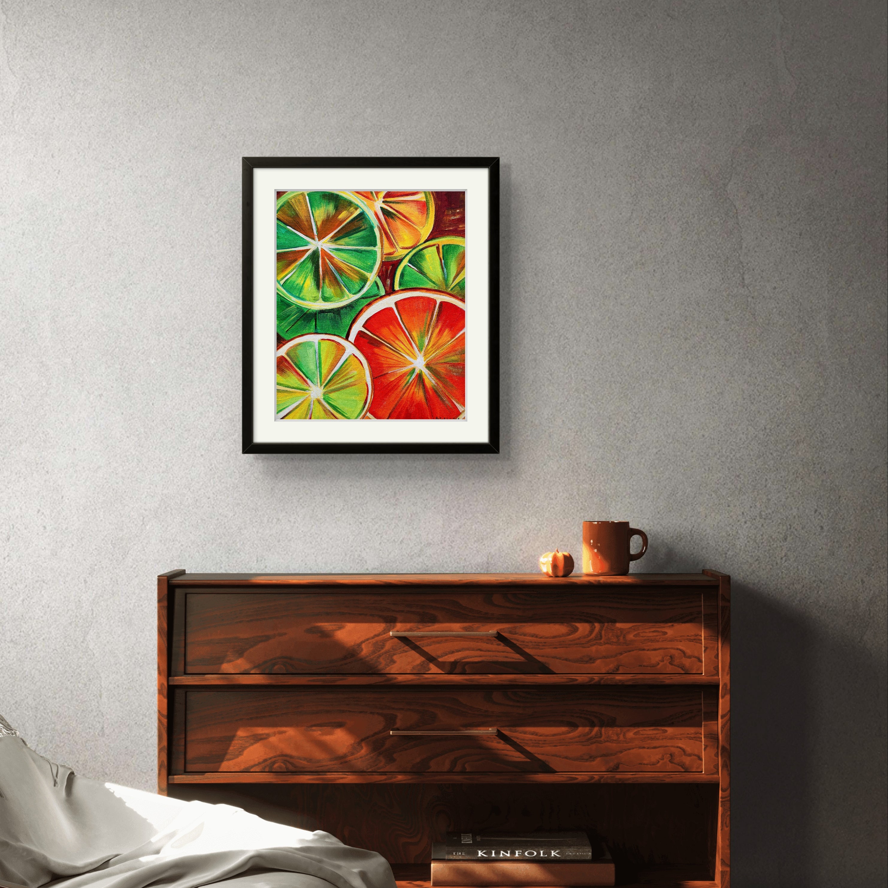 Sliced Citrus Fruit Painting