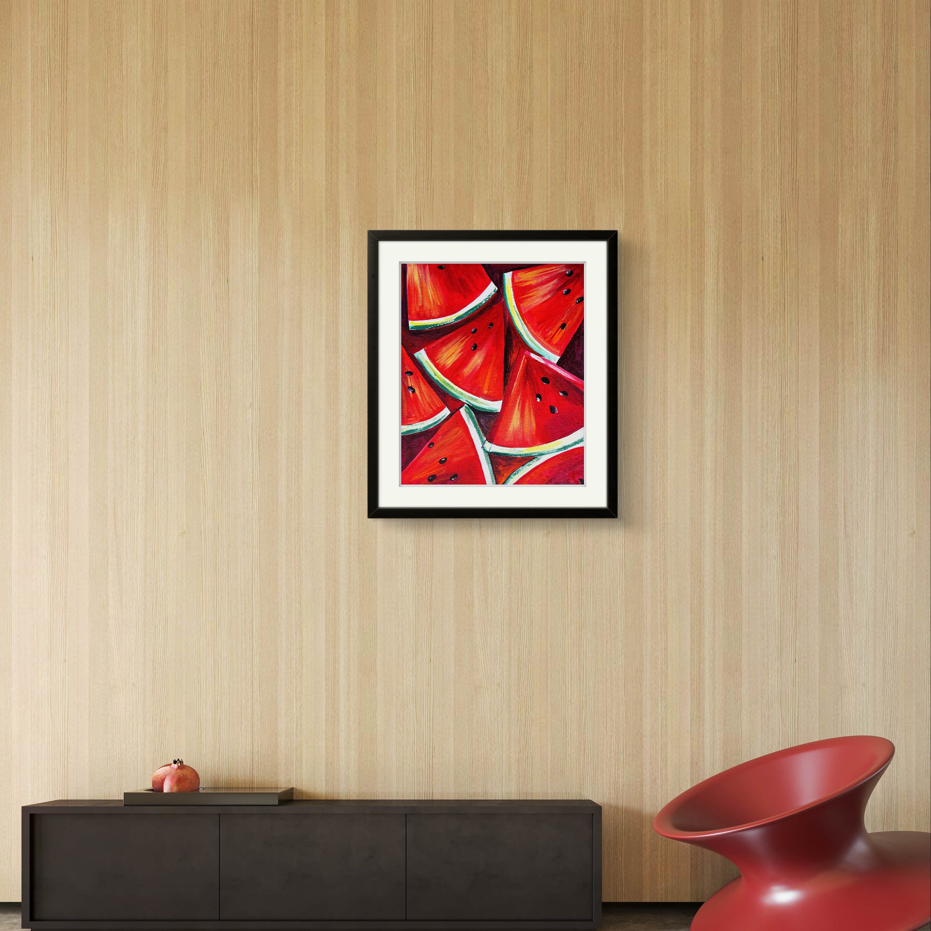 Watermelon-fruit painting