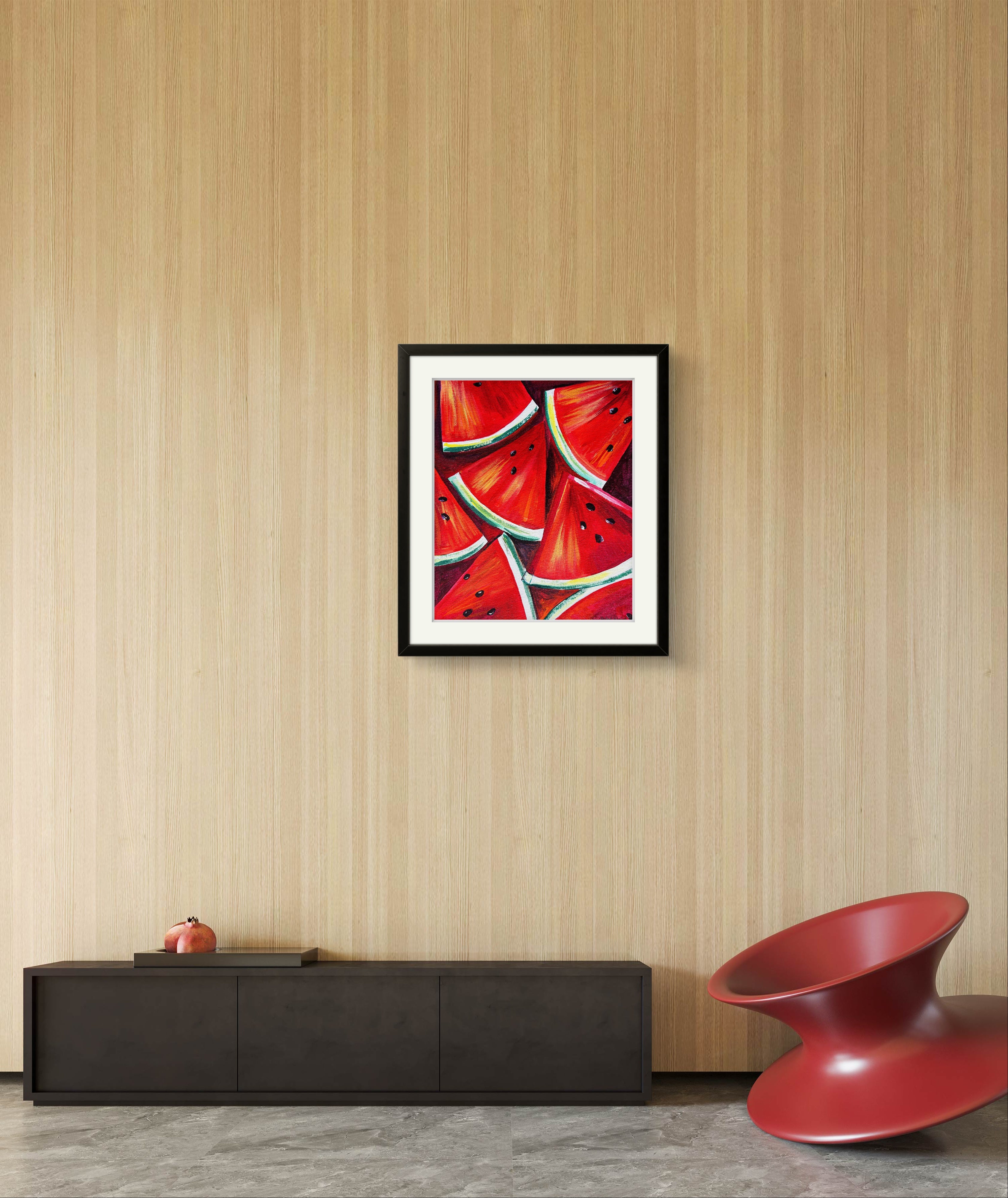 Watermelon-fruit painting