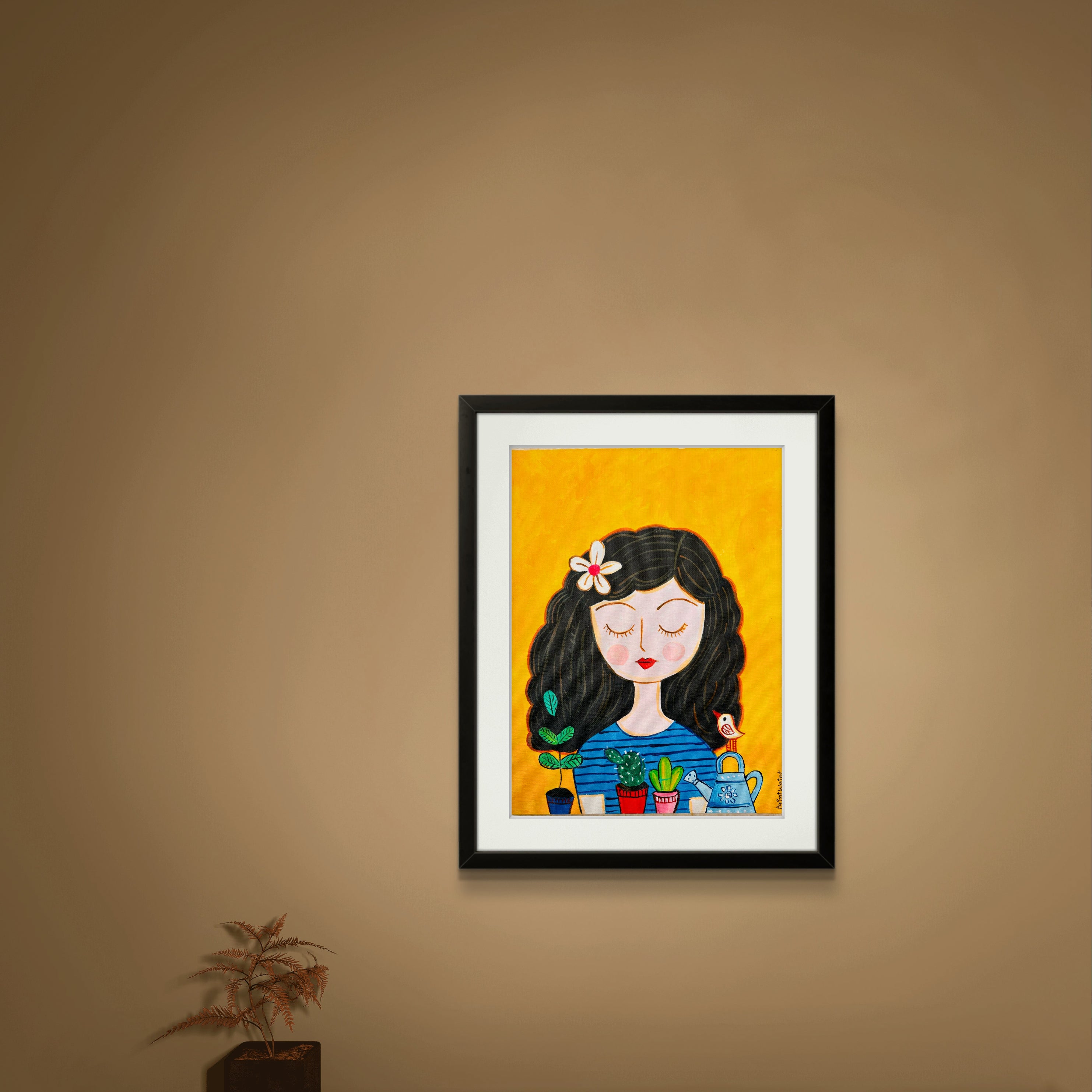 Girl & her plants- Tutorial