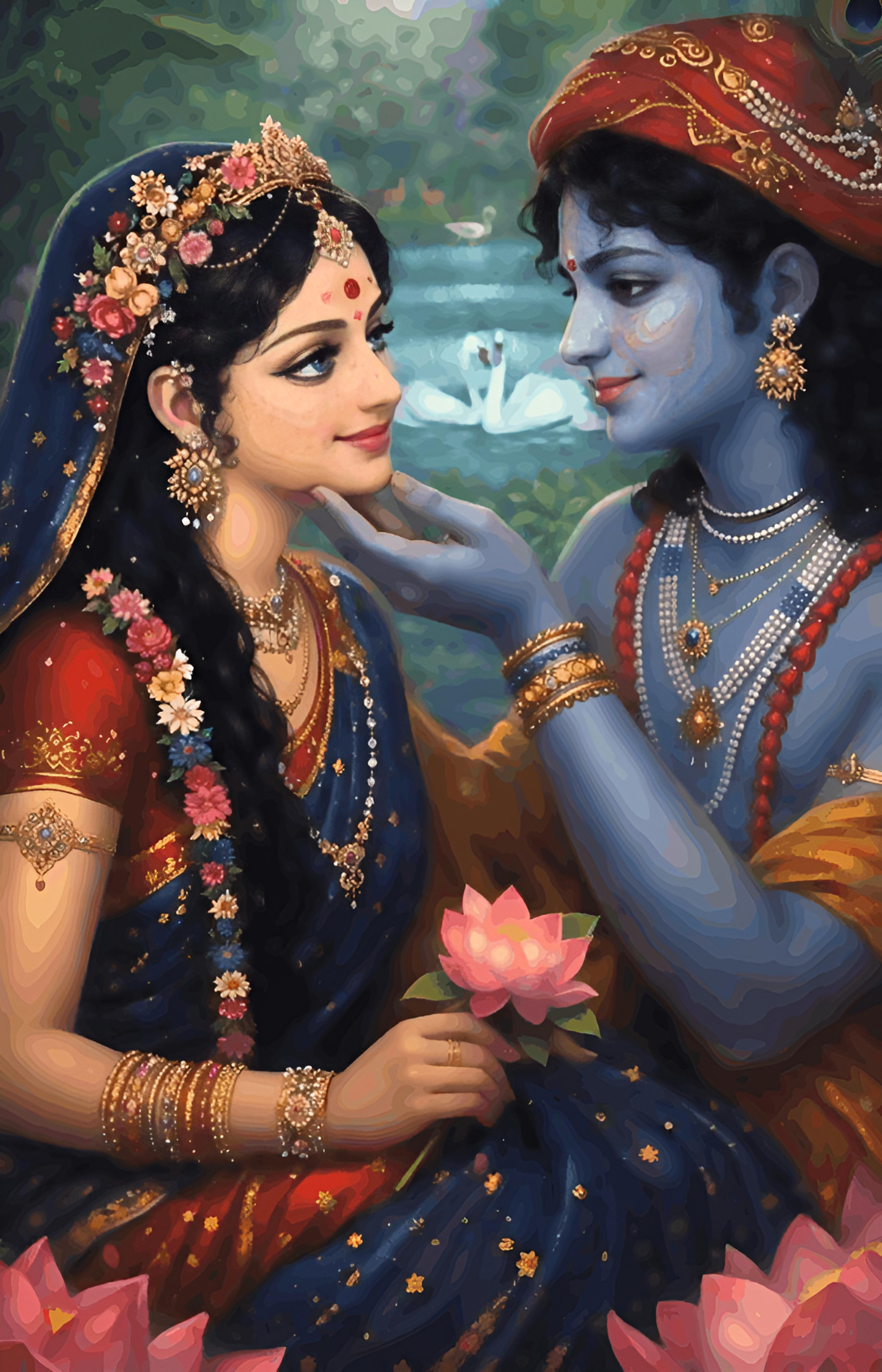 Vrindavan Vibe - Radha Krishna