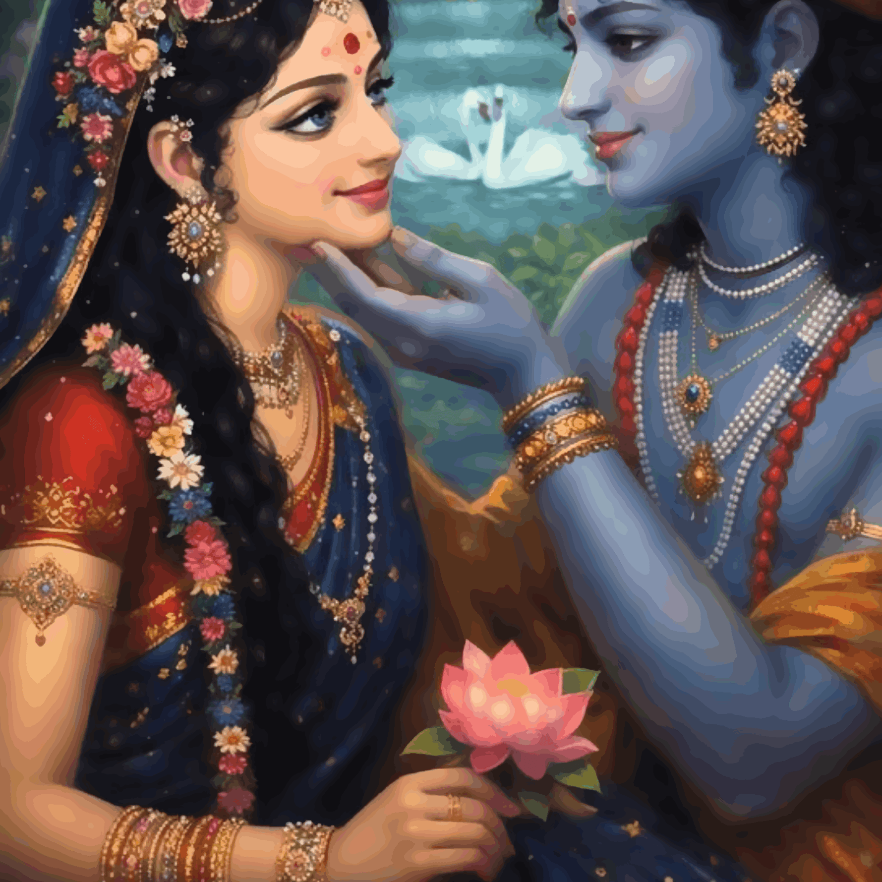 Vrindavan Vibe - Radha Krishna